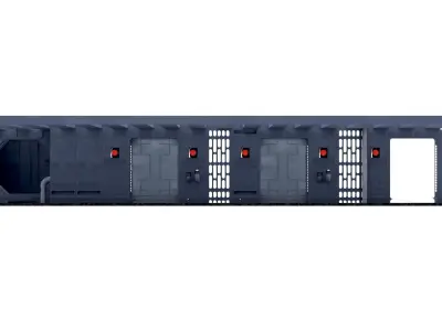 Set 7a - Death Star Hallway 1 1-18 scale Kenner Hasbro 3D Model Pack purchase