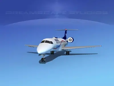 Embraer ERJ-145 Aero Mexico Connect 3D model