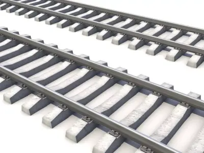 RailRoad way 3D model