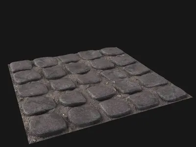 Paving Stones Tileable 3D model