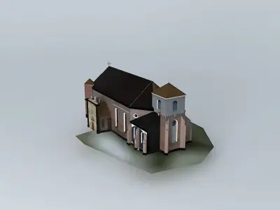 Church. Assumption of the Blessed Virgin Mary St St John the ... Free 3D model