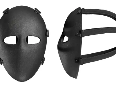 Bulletproof Mask Low-poly 3D model