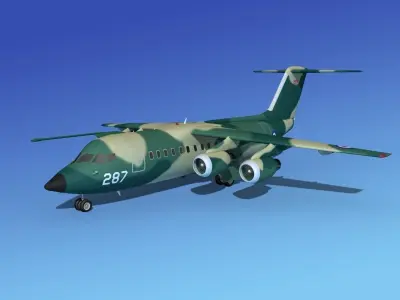 BAe 146-200 Royal Air Force 3D model
