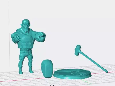 Tagilla Escape from Tarkov STL Print Figure 3D print model