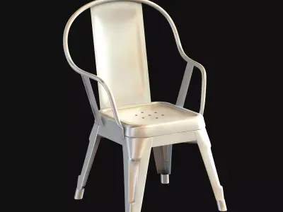 Xavier Pauchard Marais Chair Galvanized Kids Version 3D model