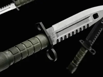 M9 Bayonet Gameready Model Low-poly 3D model