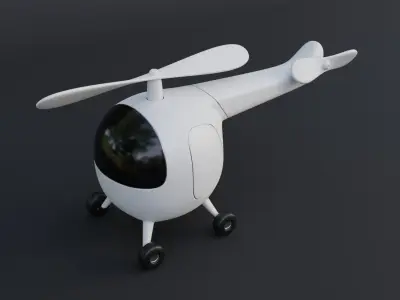 Helicopter 3D model pack  Low-poly 3D model