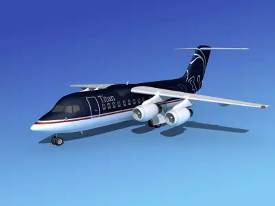 BAe 146-200 Titan 3D model