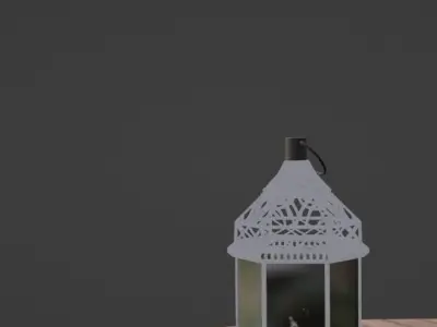 lamp on the beach 3D model