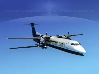 Dehaviland DHC-8 400 Orion Air Express 3D model