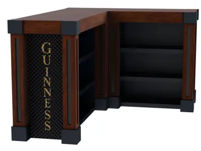 Guinness Bar Stand  Low-poly 3D model