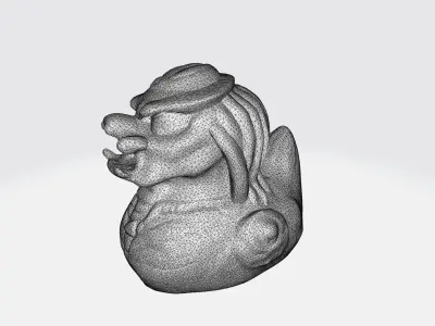 Duck predator 3d model Low-poly 3D model