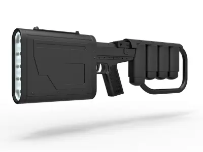 EMP rifle from the movie Dark Knight rises 3D model