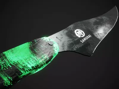Game Ready Phantom Knife Low-poly 3D model