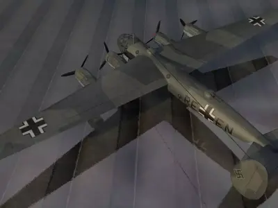 Messerschmitt Me-264 Amerika Bomber 3D model