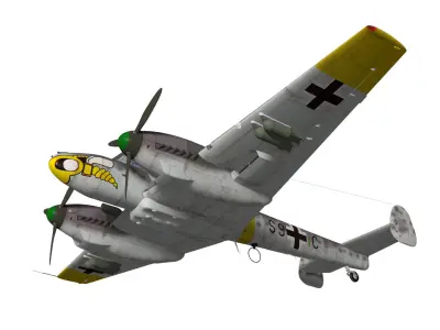 Messerschmitt Bf110 F2 3D model
