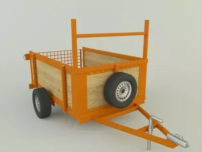 car trailer 99 3D model
