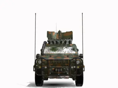 iveco lmv 4x4 antiaereo  Low-poly 3D model