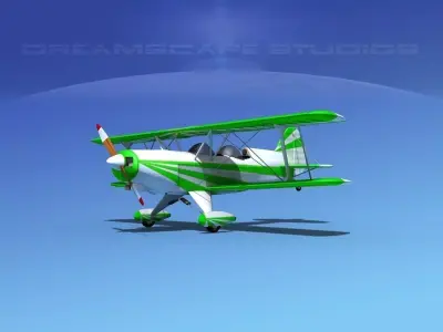 Acro Sport II Biplane 3D model