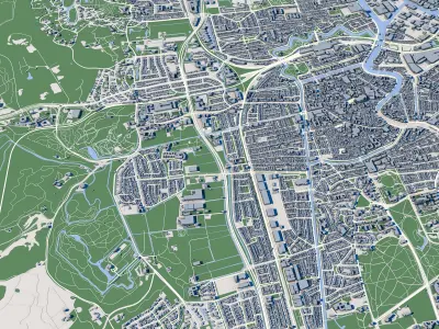 Haarlem City Netherlands 3D model