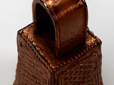 Benin bronze bell Low-poly 3D model
