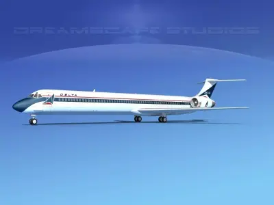McDonnell Douglas MD-90 Delta 1 3D model