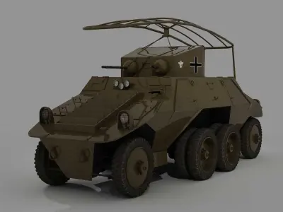 STEYR ADGZ M35- FU- SPAHWAGEN  3D model