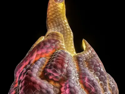 Alien Eggs Low-poly 3D model