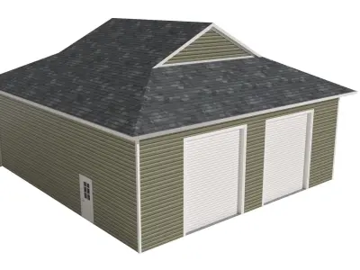 Garage-006 Low Poly 3D model