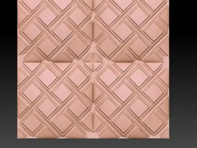 3D WALLPANEL 600MM x 600MM Free 3D model