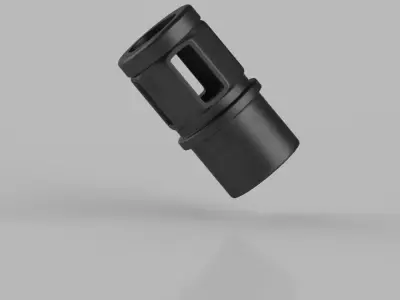 Muzzle threaded barrel adapter 3D model