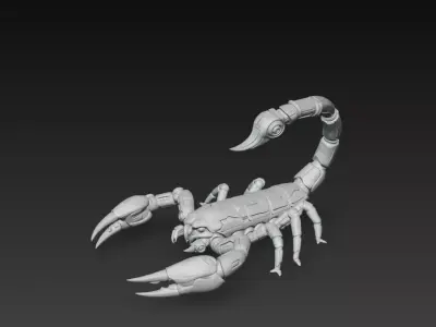 Mechanical Scorpion Robot Sci-Fi 3D Model 3D print model