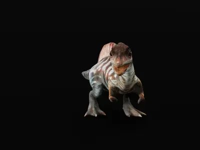 Spinosaurus Baby Dinosaur Low-poly 3D model