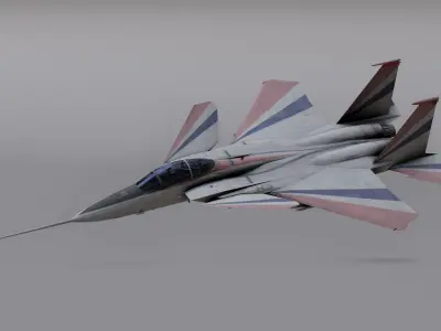 F 15 S - Fighter Jet Low-poly 3D model