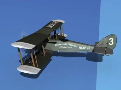 Airco DH-4 Browns Air Service 3D model