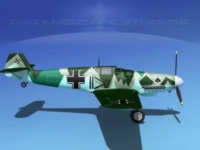 Messerschmitt BF-109 V12 3D model