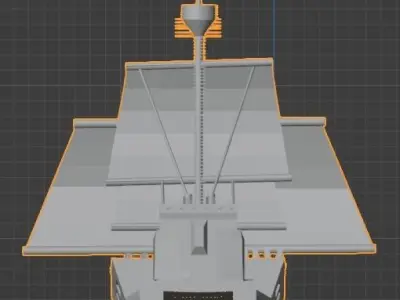 Privateer lowpoly Low-poly 3D model