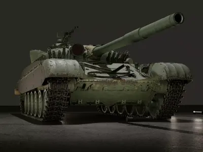 T72M tank Free 3D model