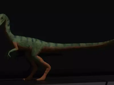 Low Poly Jurassic Park Themed Compsognathus  Low-poly 3D model