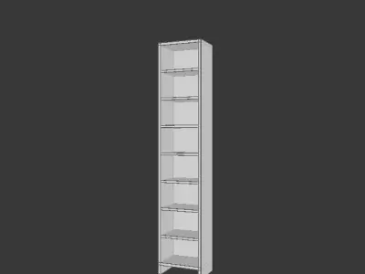 Bookcase tall Free 3D model