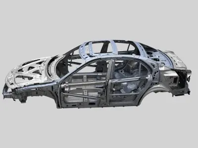 Car frame 3D model