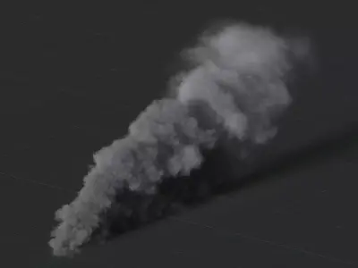 3D Ground Smoke Animation 3D model