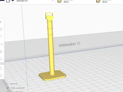 Road Cone M5 - With STL Low-poly 3D model