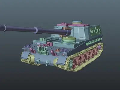 Army tank  3D model