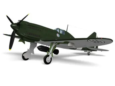 Reggiane Re2004 3D model