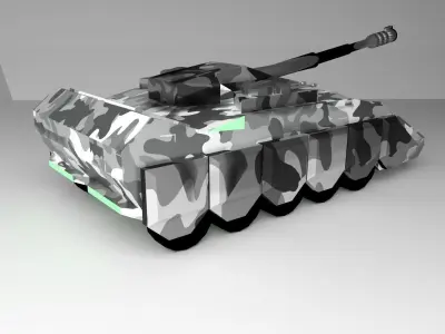 Tank future sci-fi 3D 3D model