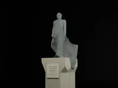 Salvador Allende Monument 3D model