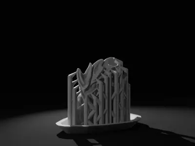 Xenopod alien dino printable 32mm figure sample Free 3D print model