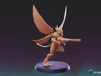Galaxy Elves - Female Vengeful Wasps Pose 1 3D print model