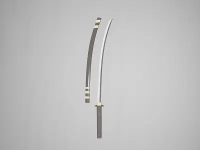 Katana GameReady Free low-poly 3D model